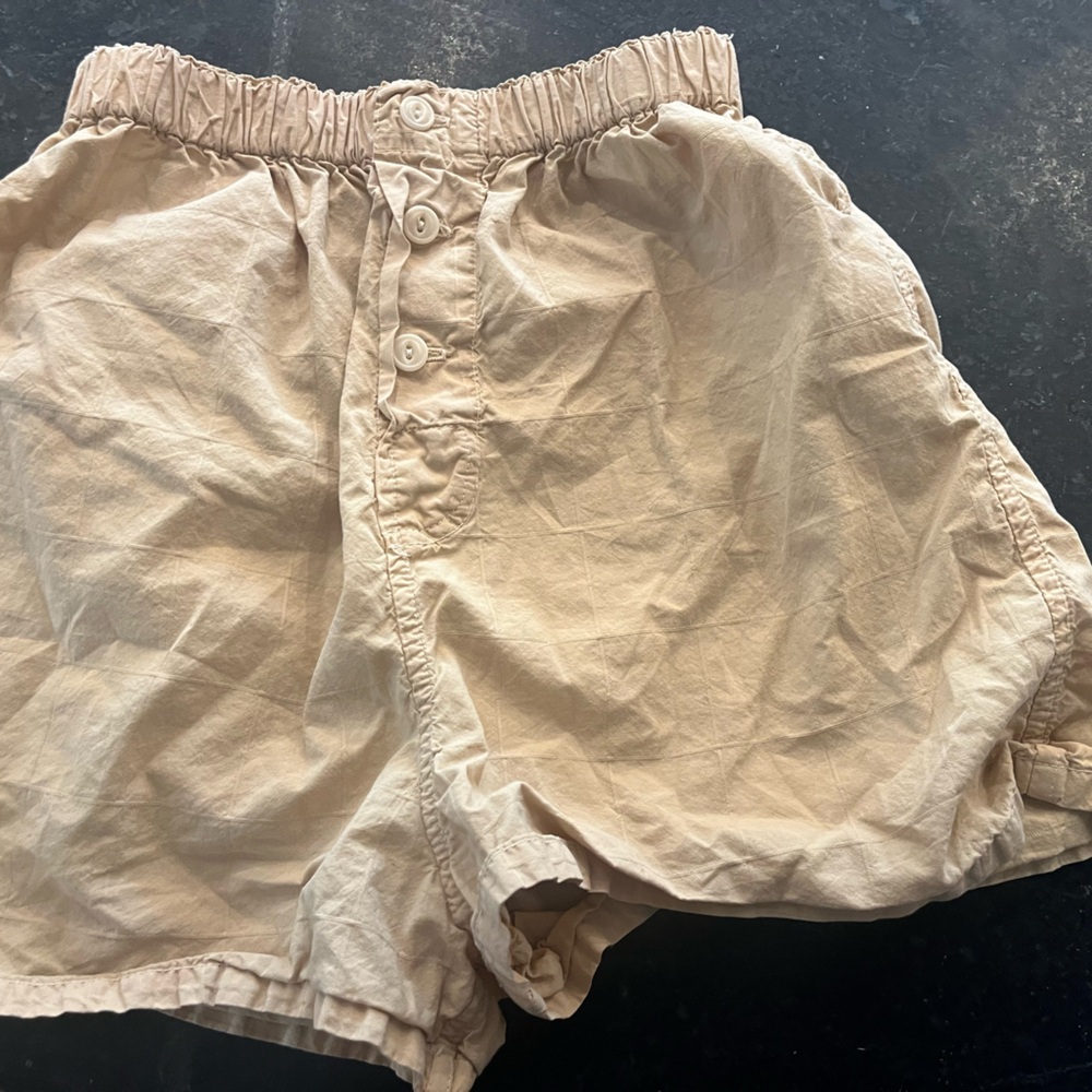 Rudy Jude Tan Elastic Waist Shorts